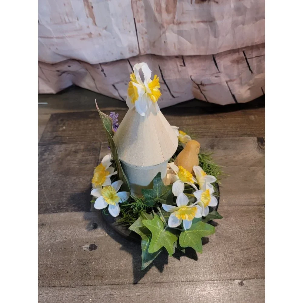Ikea bird house flower spring decor‎ floral